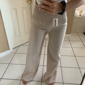Bell Bottom Striped Pants